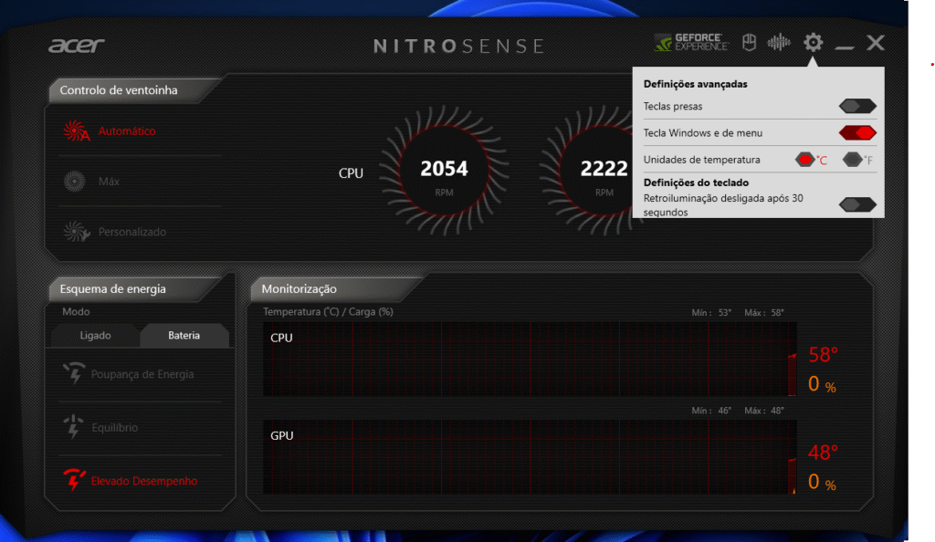 Review - Notebook Acer Nitro 5 AN517-54-59KR - Parte 1! 33 Captura de tela 2023 07 21 084829