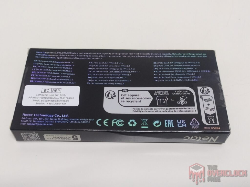 SSD Netac NV7000 T 2TB Caixa Traseira