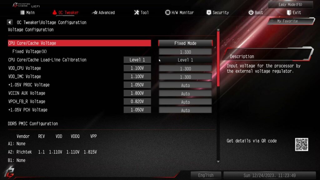 asrock b760 pg riptide uefi 17