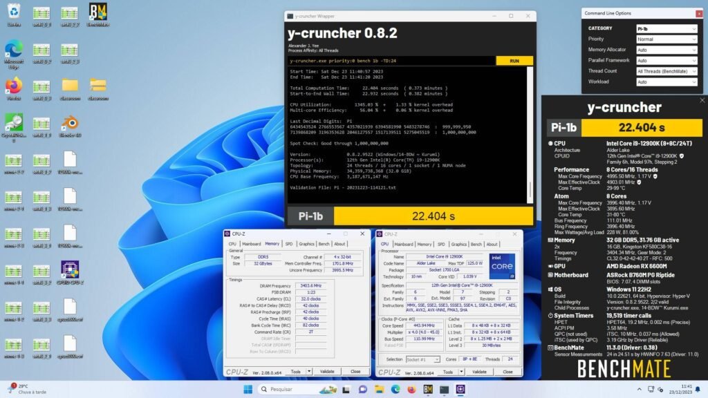 b760m pg riptide ycruncher