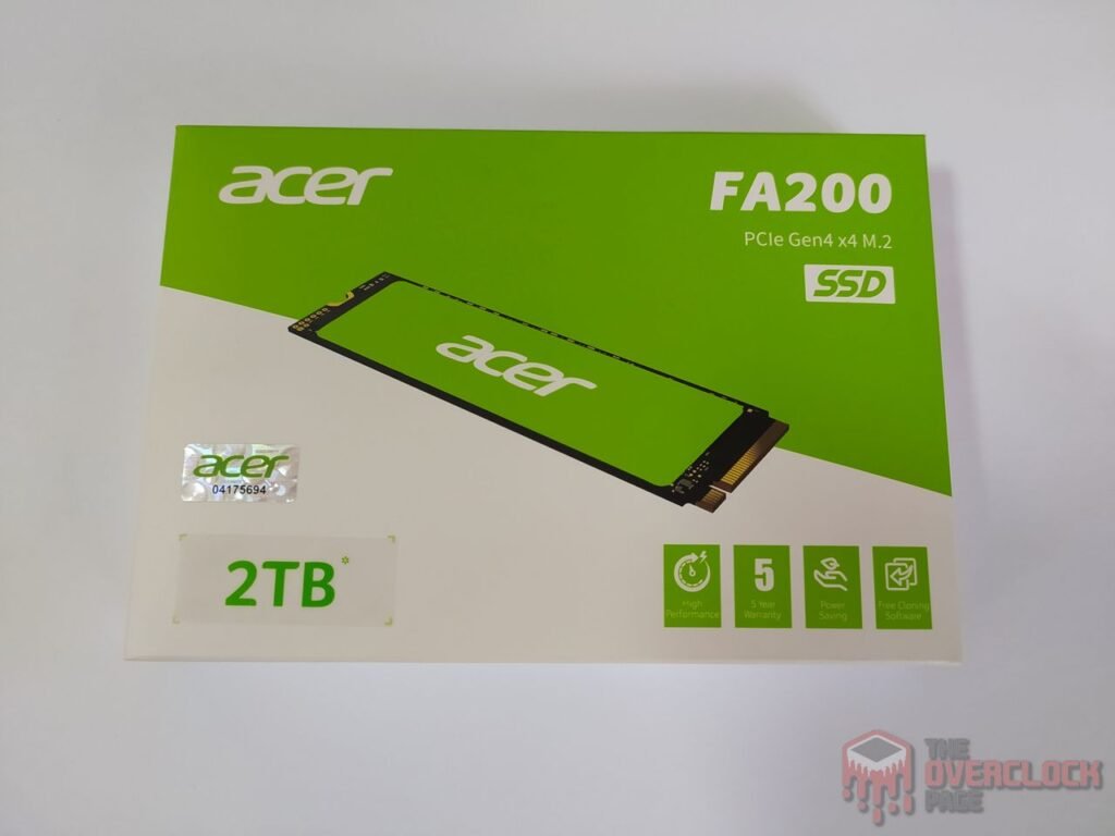Review - SSD Acer FA200 2TB - O SSD QLC mais rápido e eficiente que já testamos! 5 SSD Acer FA200 Caixa Frontal