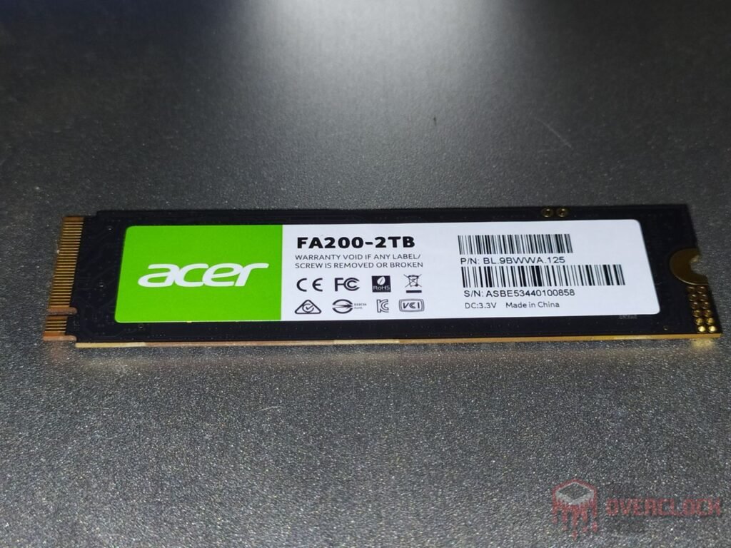 Review - SSD Acer FA200 2TB - O SSD QLC mais rápido e eficiente que já testamos! 10 SSD Acer FA200 PCB Traseiro 1