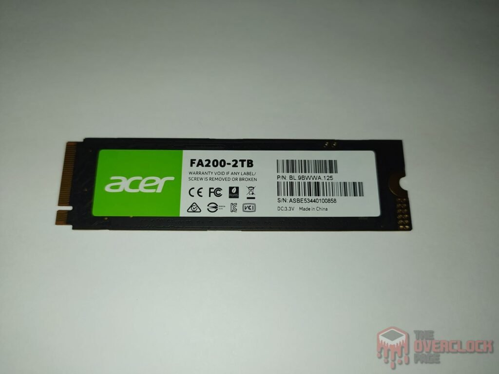 Review - SSD Acer FA200 2TB - O SSD QLC mais rápido e eficiente que já testamos! 8 SSD Acer FA200 SSD Back