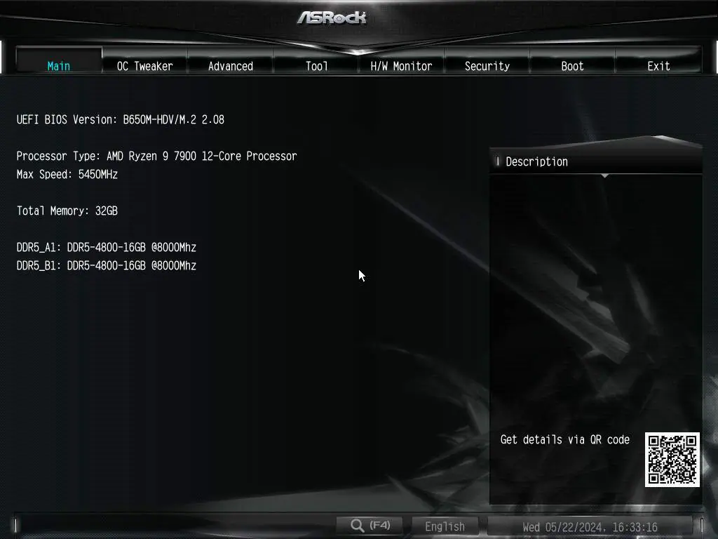 asrock b650m hdv m2 uefi 1
