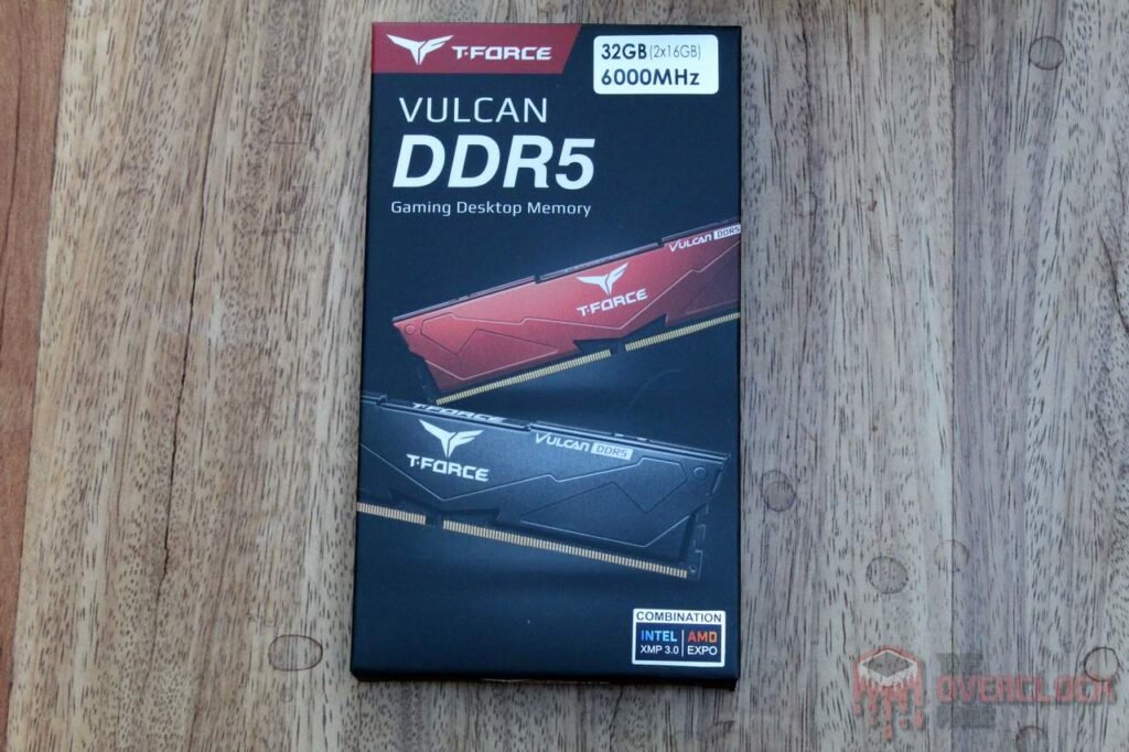 Review - 2x16GB Teamgroup Vulcan DDR5 6000CL38 - Uma opção de entrada com chips Hynix M-Die 16-Gbit 3 teamgroup vulcan ddr5 caixa 1