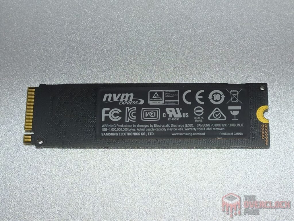 SSD Samsung 970 Pro 512GB Traseira