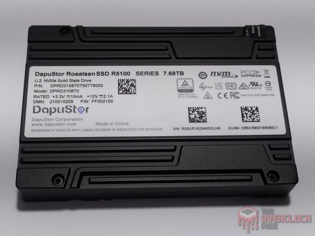 SSD Dapustor Roalsen R5100 7.68TB Front
