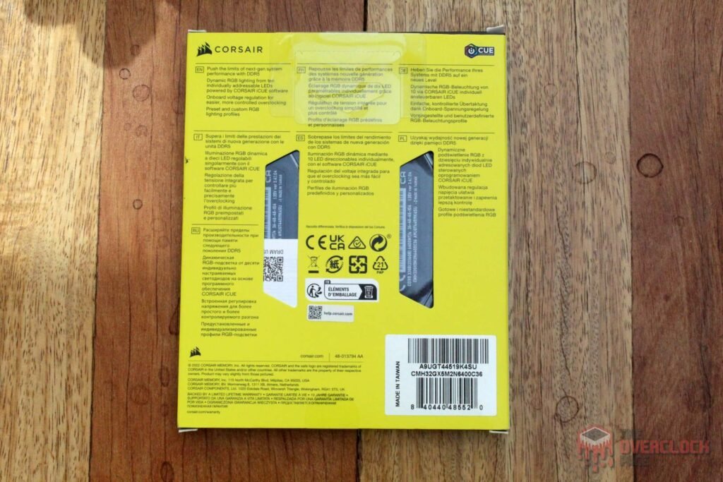 Review - 32GB (2x16GB) Corsair Vengeance RGB DDR5 6400CL36 - Um kit com chips Micron, mas será que isso é uma boa? 3 corsair vengeance 6400 caixa 2