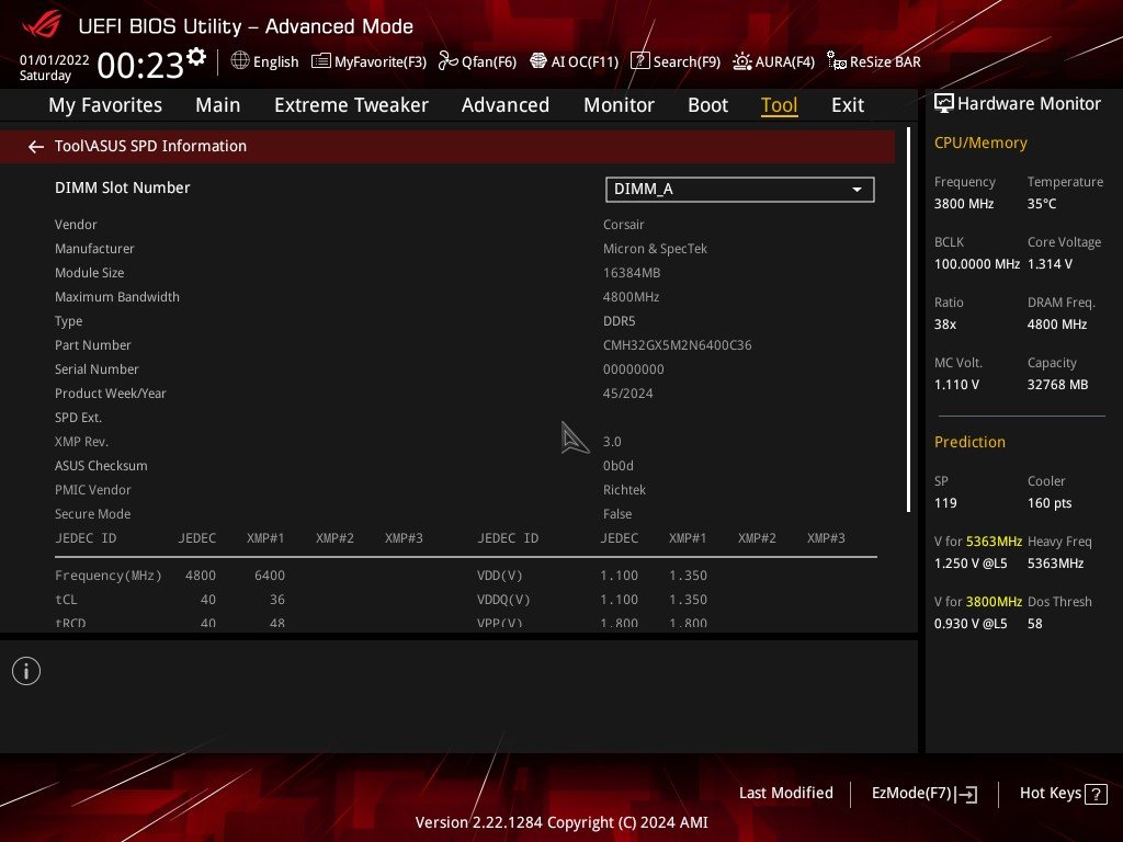 Review - 32GB (2x16GB) Corsair Vengeance RGB DDR5 6400CL36 - Um kit com chips Micron, mas será que isso é uma boa? 10