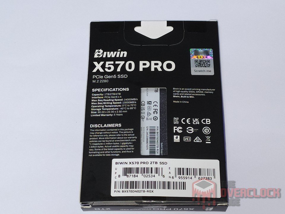 Review - SSD Biwin Black Opal X570 Pro 2TB - O SSD Gen5 mais rápido e eficiente que já testamos! 5 SSD Biwin Black Opal X570 2TB