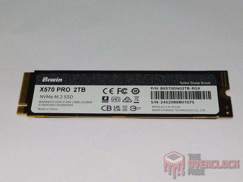 Review - SSD Biwin Black Opal X570 Pro 2TB - O SSD Gen5 mais rápido e eficiente que já testamos! 8 SSD Biwin Black Opal X570 2TB PCB Traseiro