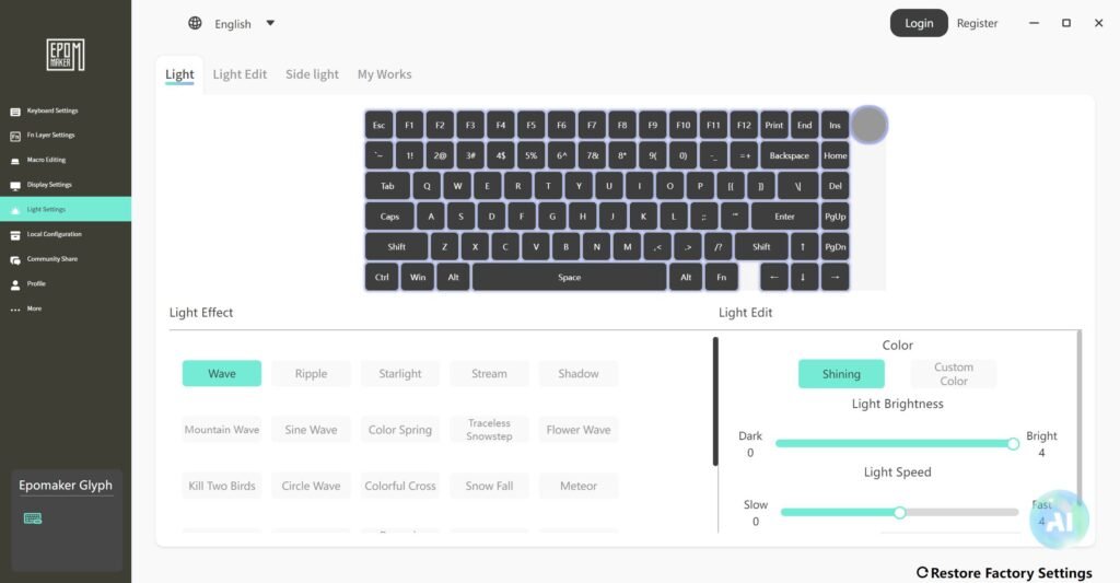 Review - EPOMAKER Glyph - O teclado que é a máquina de escrever do século XXI! 34 glyph software 7
